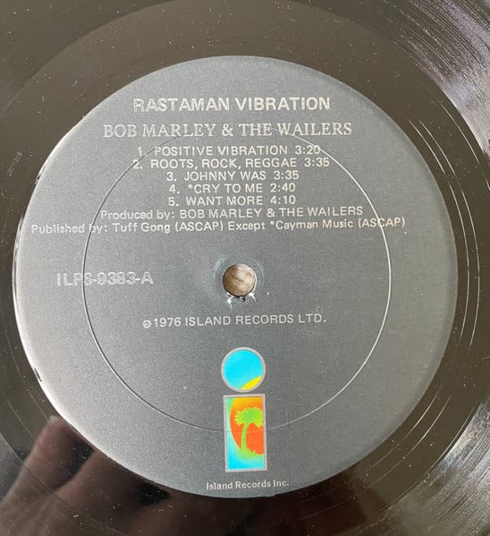 Bob Marley & The Wailers – Rastaman Vibration VinylPursuit.com