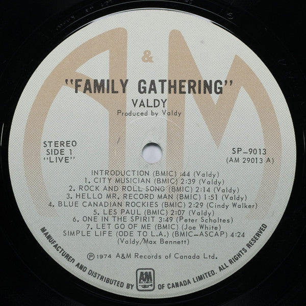 Valdy – Family Gathering - 1974 Original!