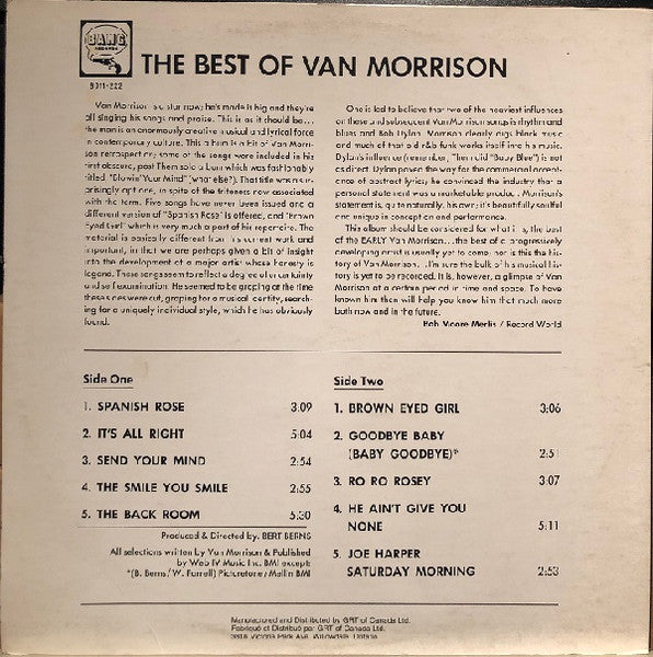 Van Morrison – The Best Of Van Morrison