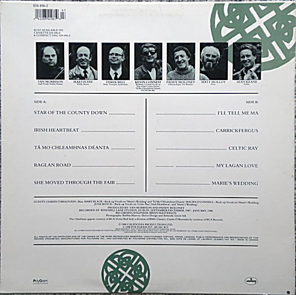 Van Morrison and The Chieftains – Irish Heartbeat - 1988 Original