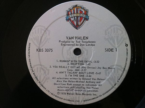 Van Halen - Van Halen - 1983 Pressing VinylPursuit.com