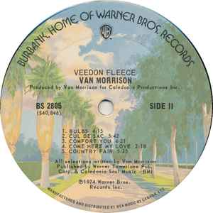 Van Morrison – Veedon Fleece - 1974 Original