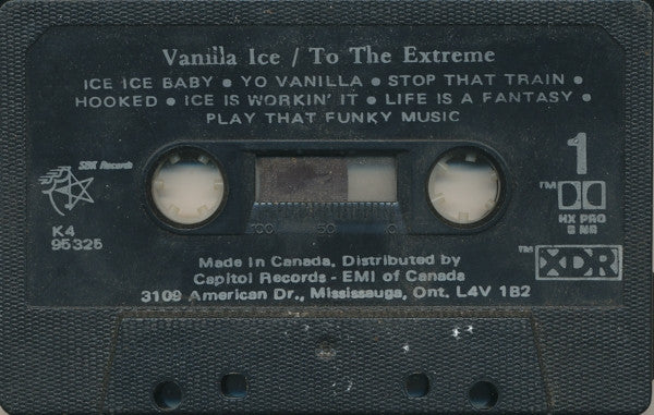 Vanilla Ice – To The Extreme - 1990 Cassette VinylPursuit.com