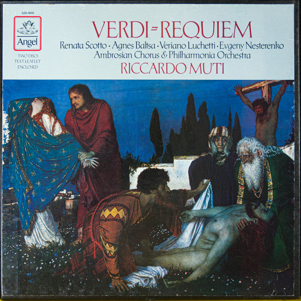 Verdi - Renata Scotto • Agnes Baltsa • Veriano Luchetti • Evgeny Nesterenko, Ambrosian Chorus and Philharmonia Orchestra, Riccardo Muti ‎– Requiem - 1979 SEALED!