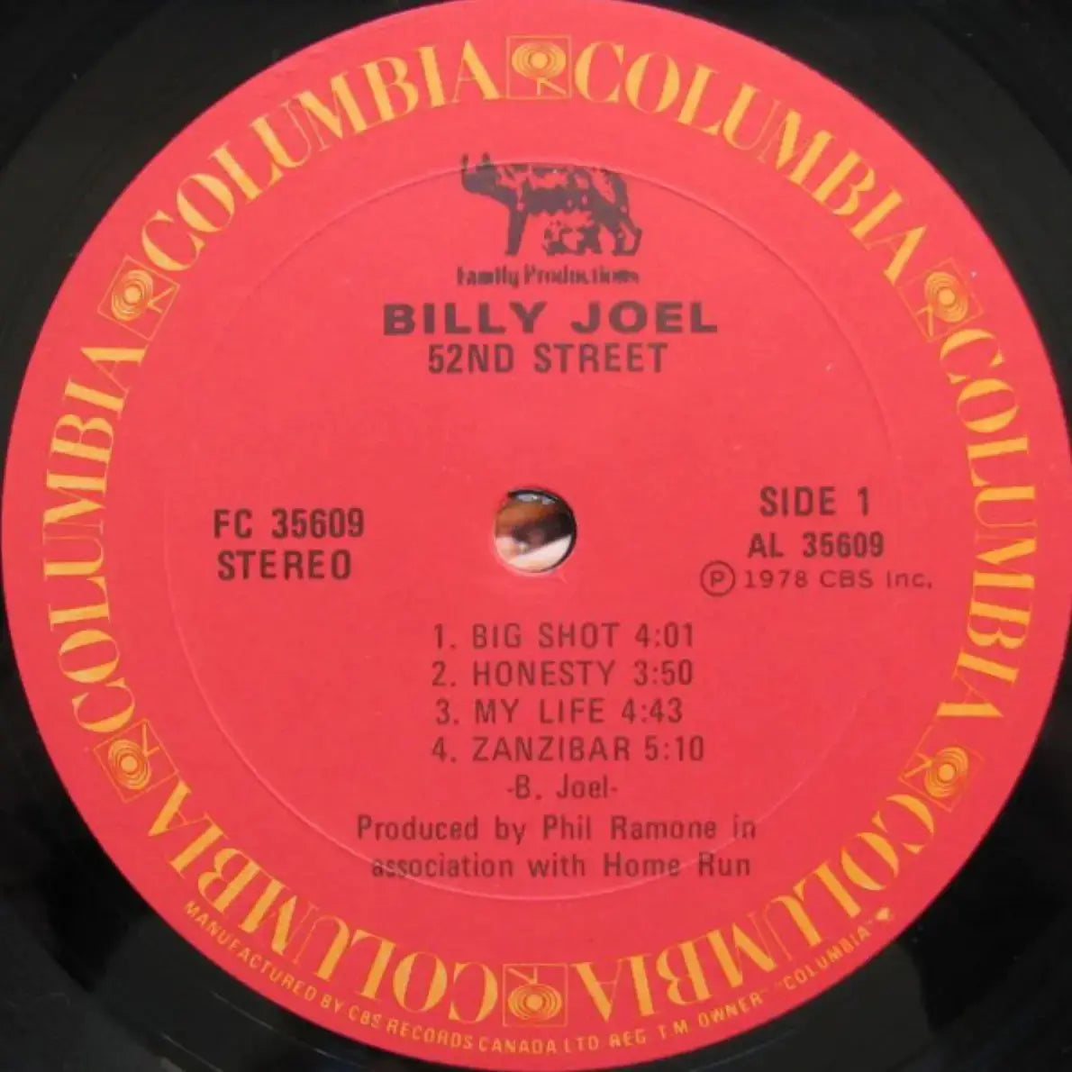 Billy Joel 52nd Street 1978 Original! Vinyl Pursuit Inc