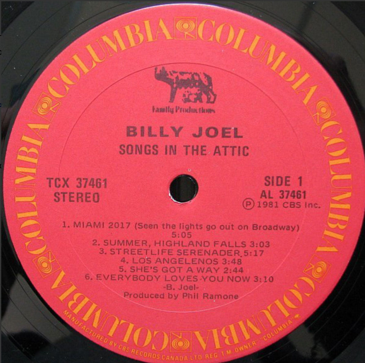 Billy Joel - Songs In The Attic - 1981