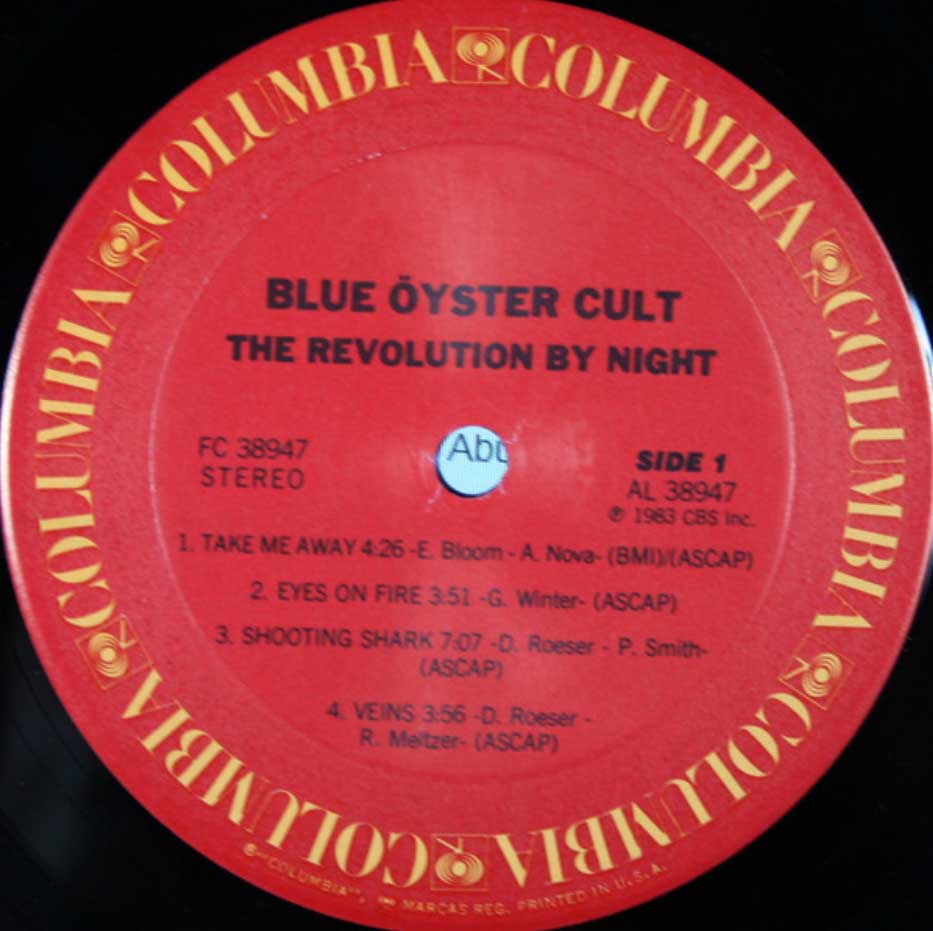 Blue Oyster Cult - The Revolution By Night - 1983 Original!