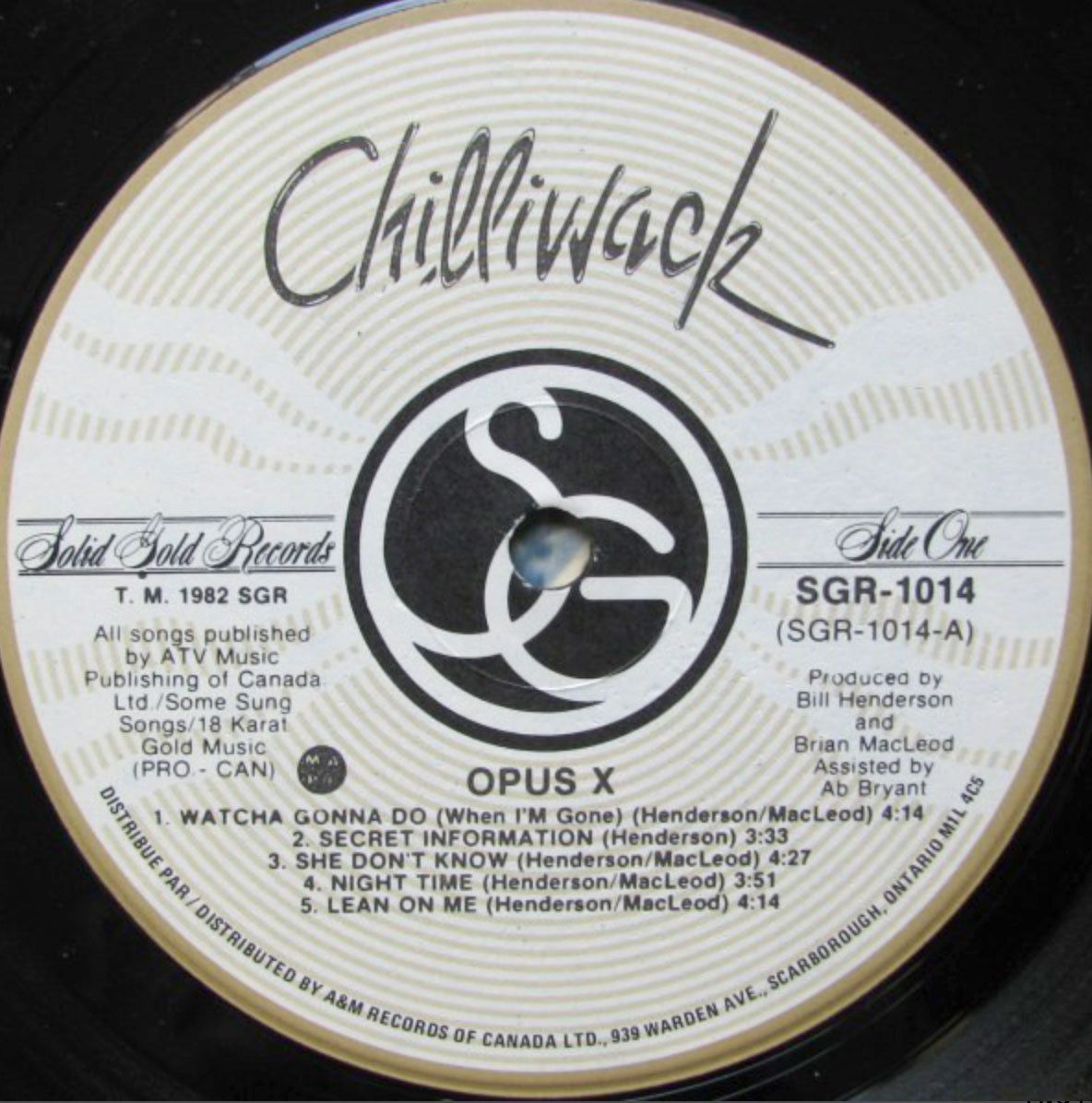 Chilliwack – Opus X - 1982