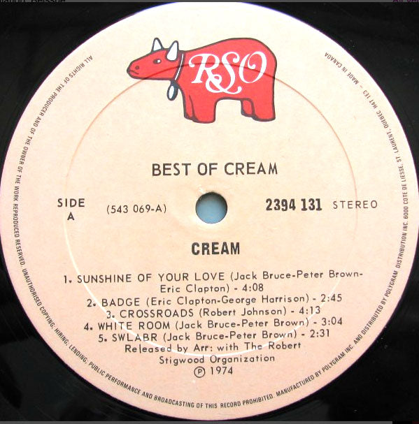 Cream – Best Of Cream VinylPursuit.com