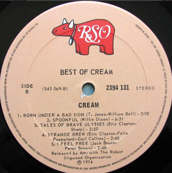 Cream – Best Of Cream VinylPursuit.com