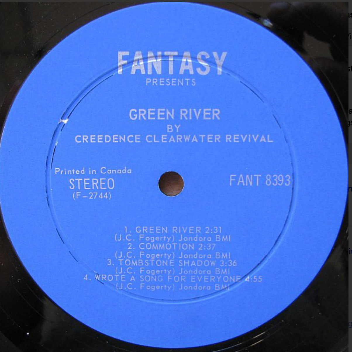 Creedence Clearwater Revival ‎– Green River - 1969 Original!