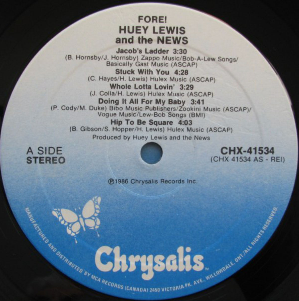 Huey Lewis And The News – Fore! VinylPursuit.com