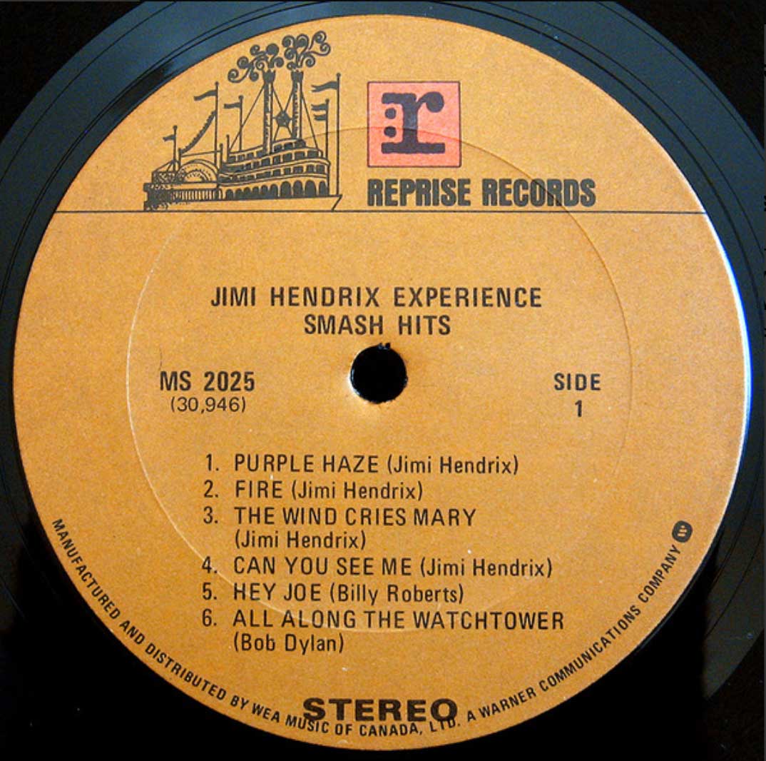 Jimi Hendrix Experience - Smash Hits - 1969 Pressing!