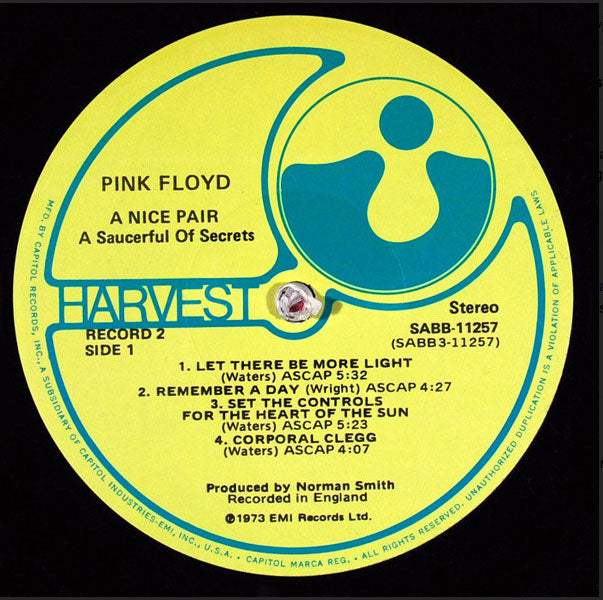 Pink Floyd A Nice Pair 1973 Pressing! Vinyl Pursuit Inc