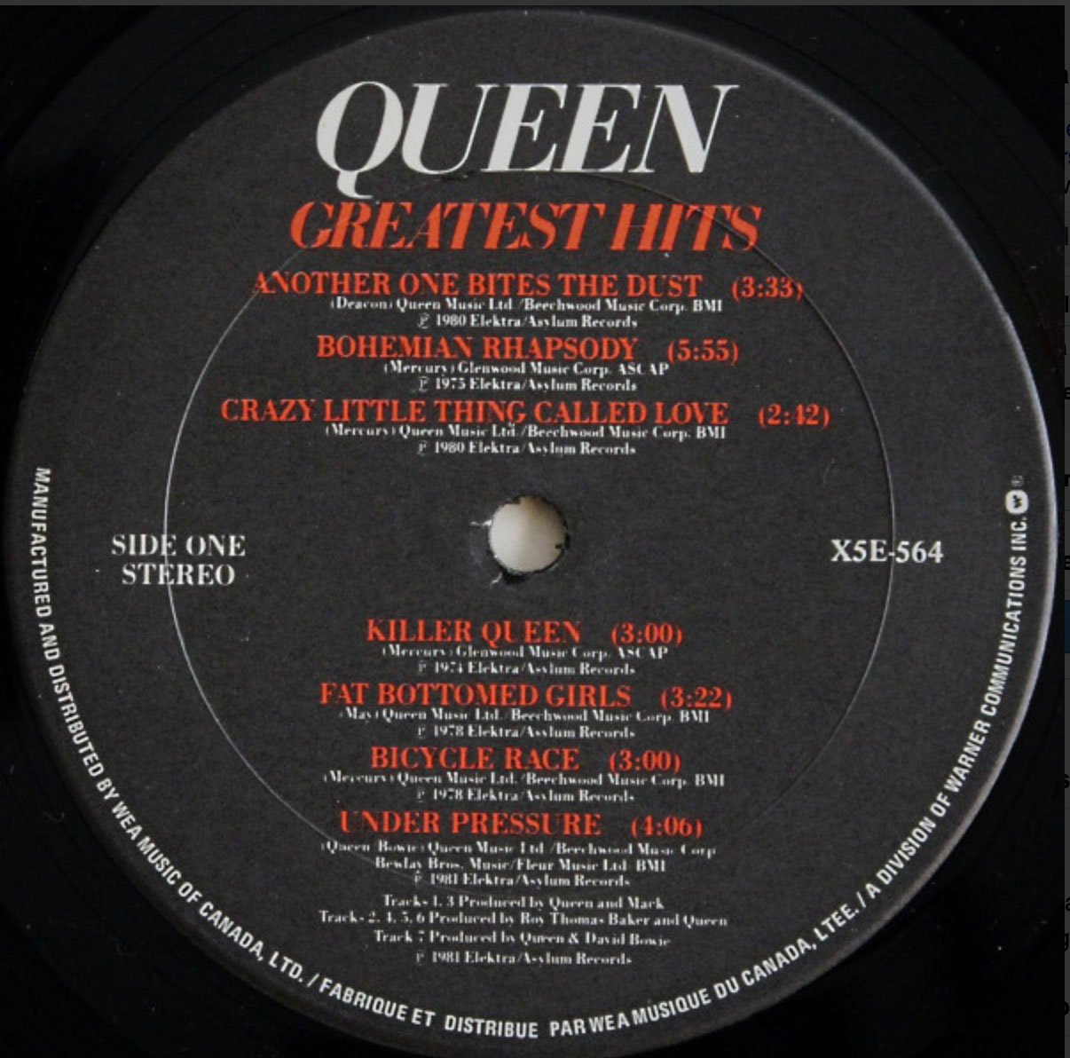 Queen - Greatest Hits - 1981 Original!