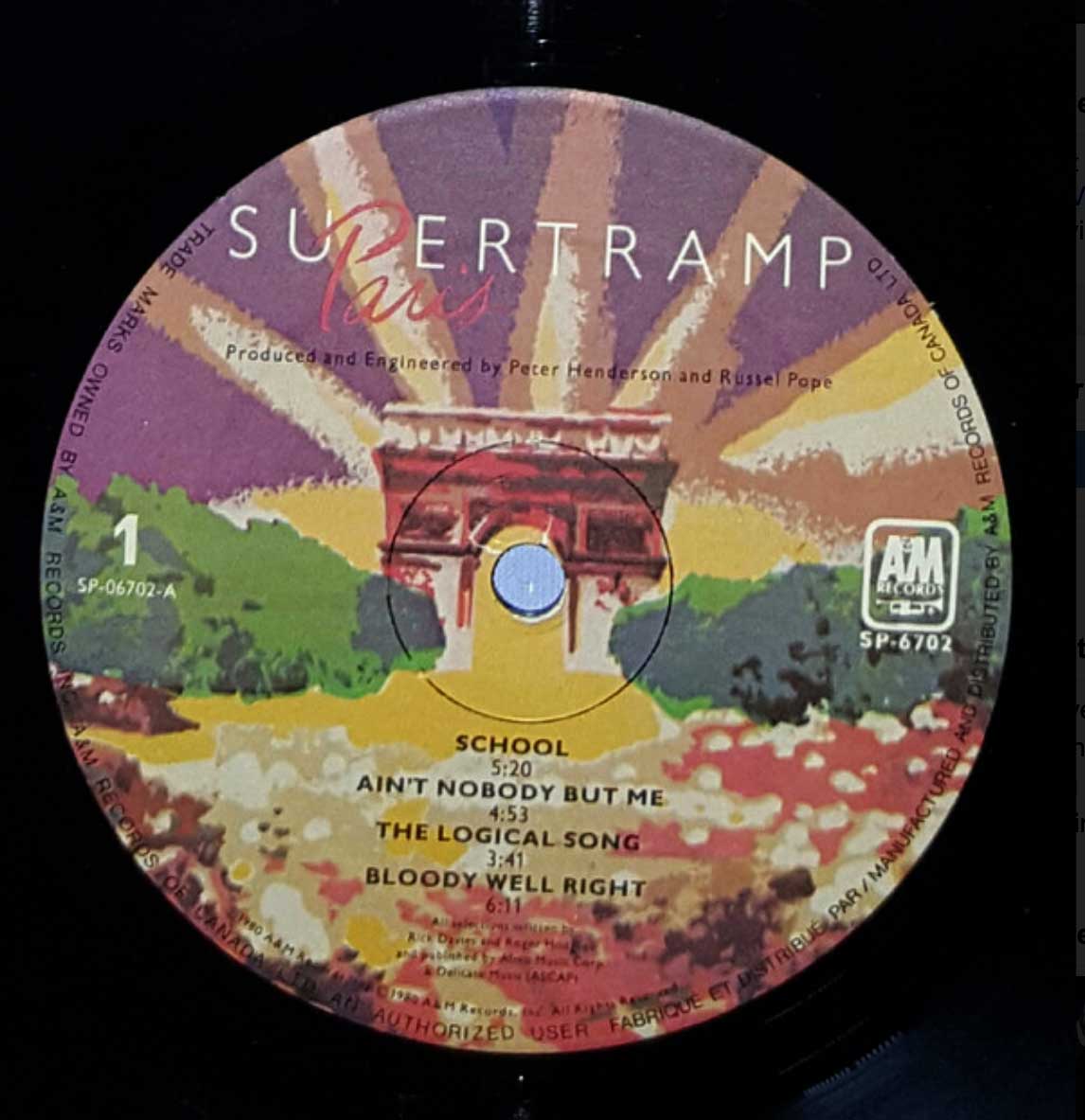 Supertramp - Paris - 1980 Pressing