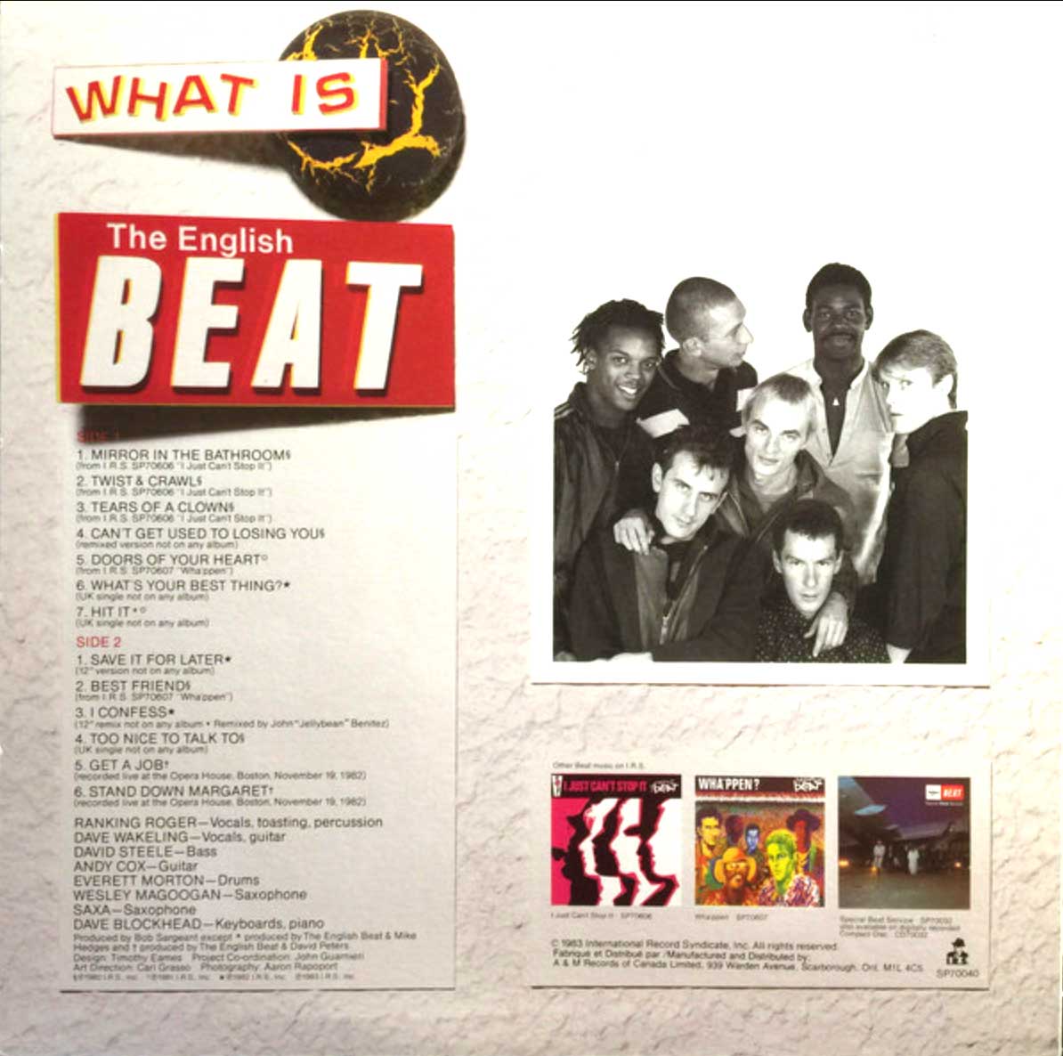 The English Beat ‎– What Is Beat? 1983 Original!