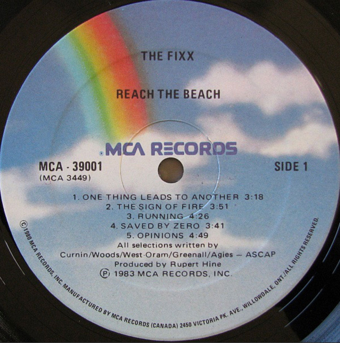 The Fixx – Reach The Beach - 1983