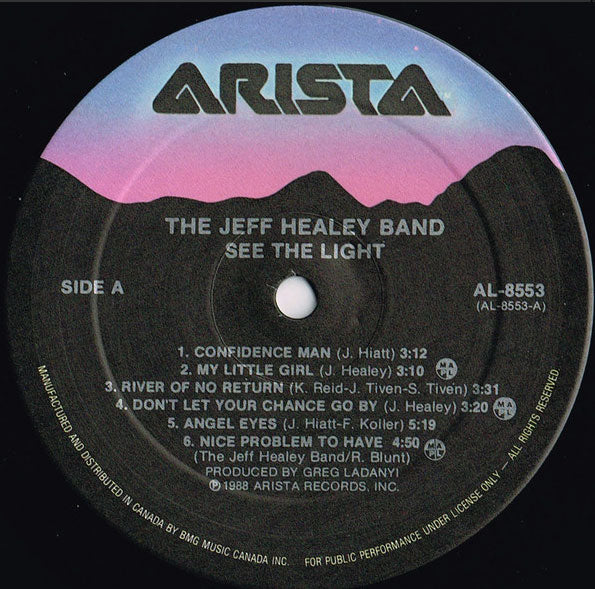 The Jeff Healey Band – See The Light - 1988 Original!