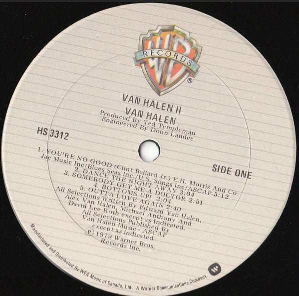 Van Halen‎– Van Halen II - 1979