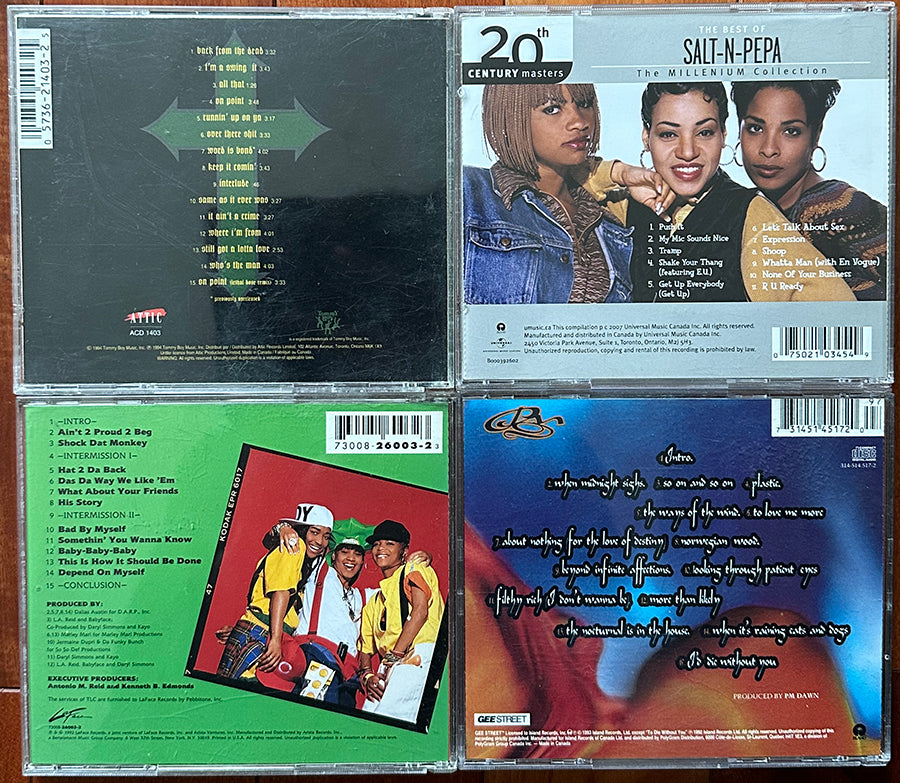 Hip Hop Bundle #1  - House of Pain, Salt N Pepa, TLC, PM Dawn - 4 CDs Vinyl Pursuit Inc