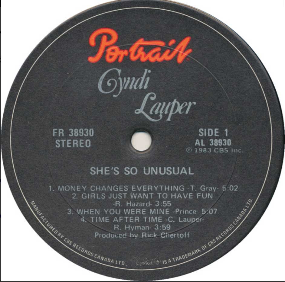 Cyndi Lauper - She's So Unusual - 1983 Pressing! VinylPursuit.com