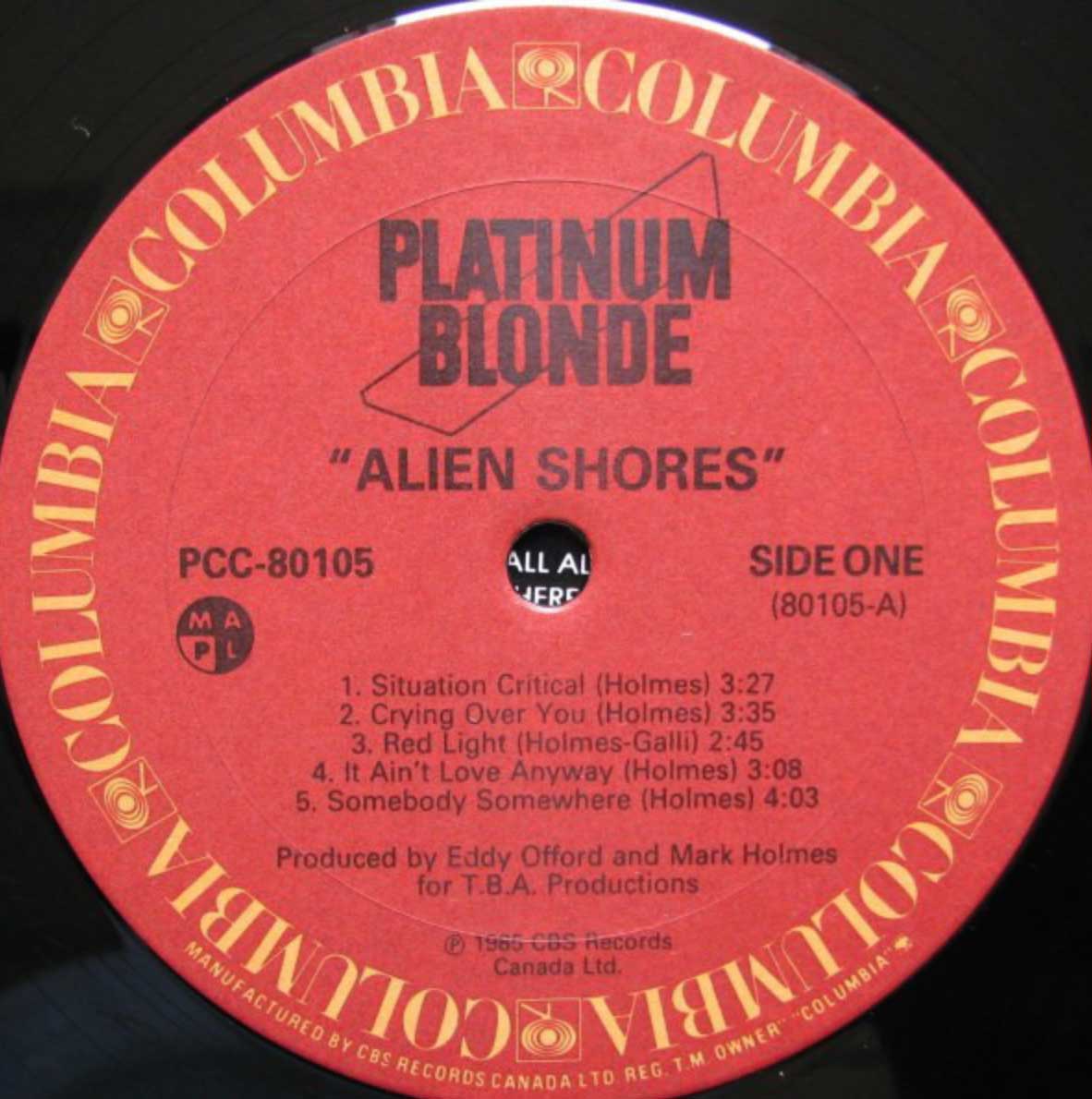 Platinum Blonde - Alien Shores - 1985 SEALED!