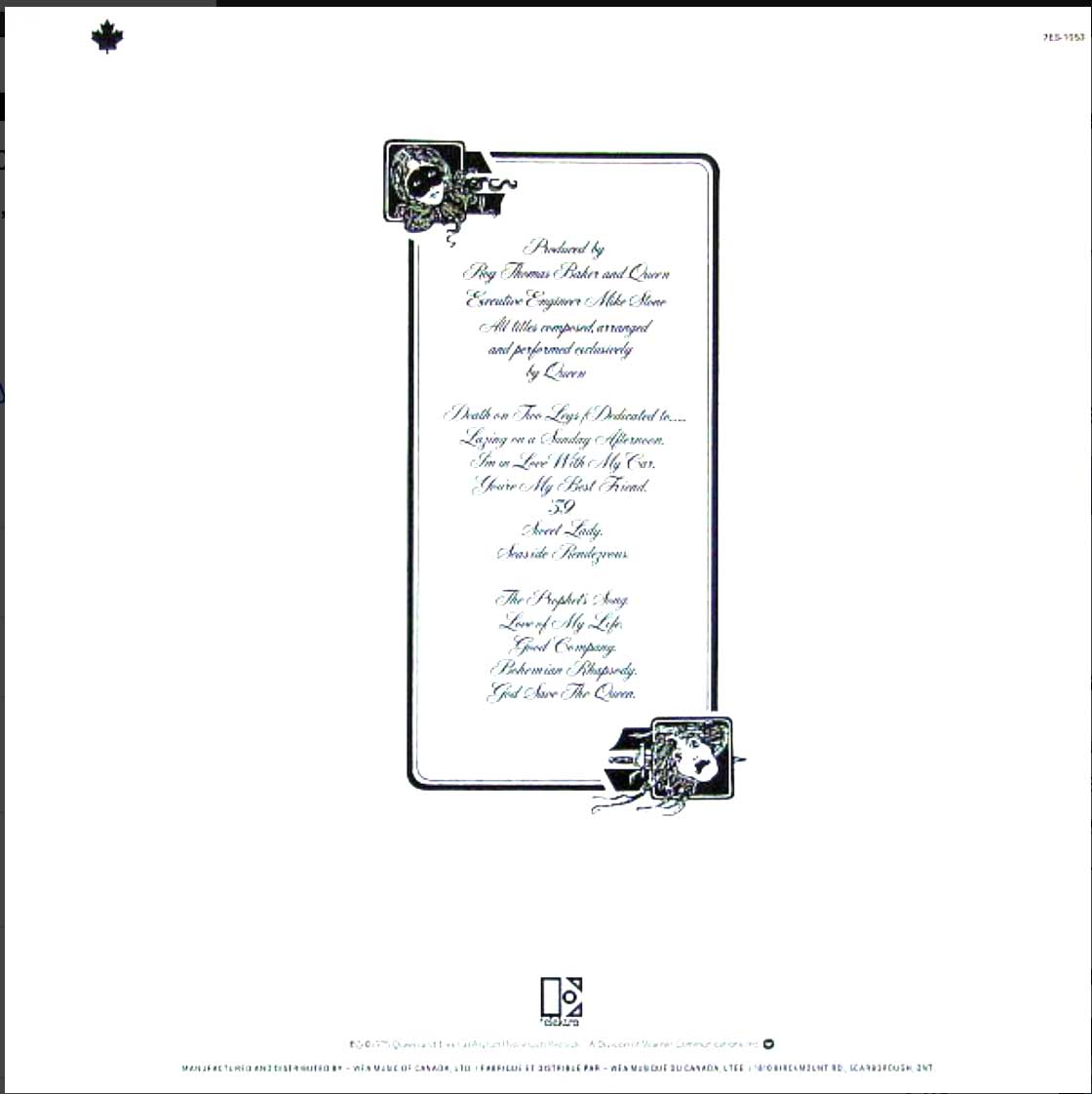 Queen - A Night At The Opera - 1975 Original! VinylPursuit.com