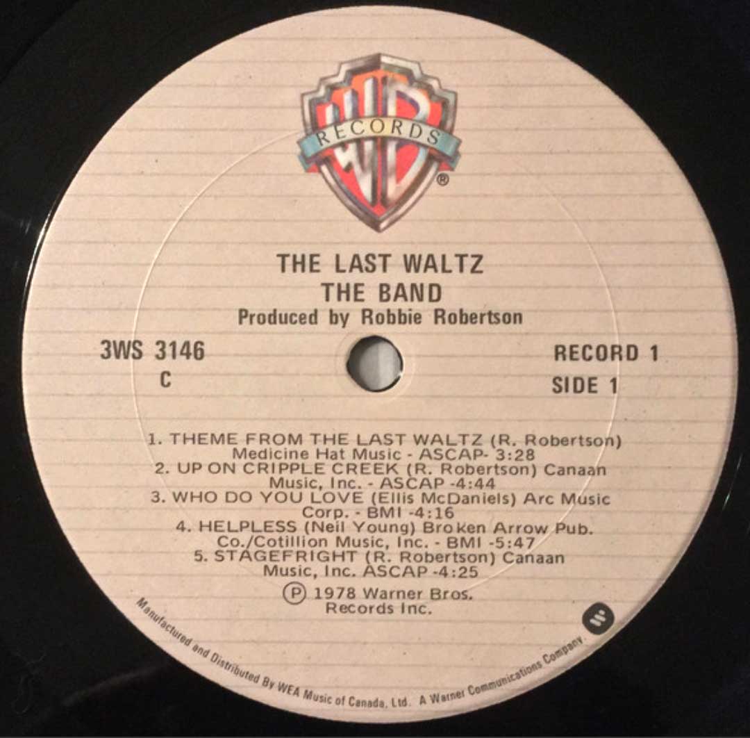 The Band - The Last Waltz with Booklet