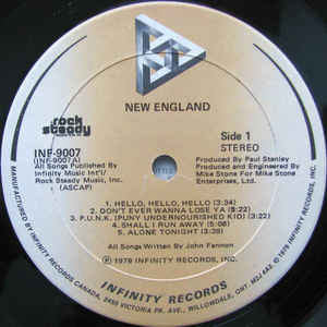 New England ‎– New England - 1979