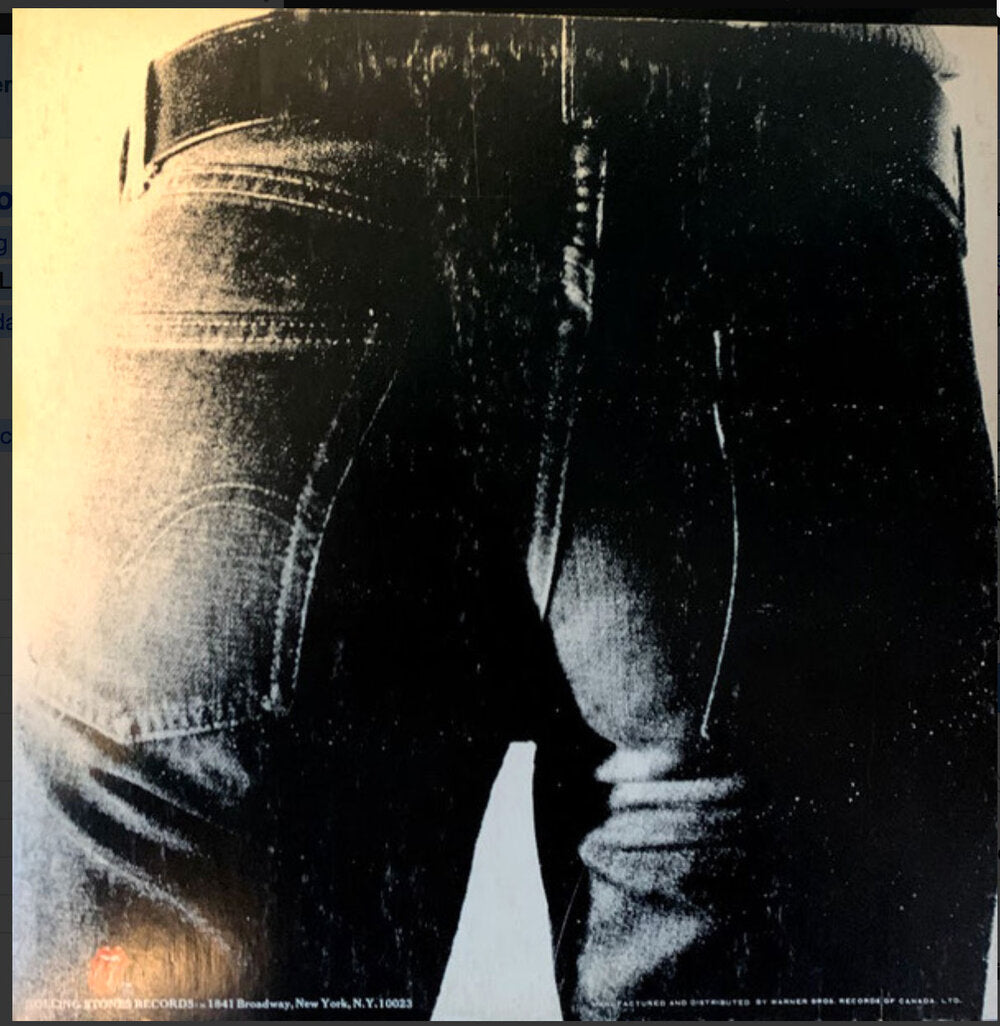 The Rolling Stones ‎– Sticky Fingers ZIPPER COVER - 1971, Album Cover Art