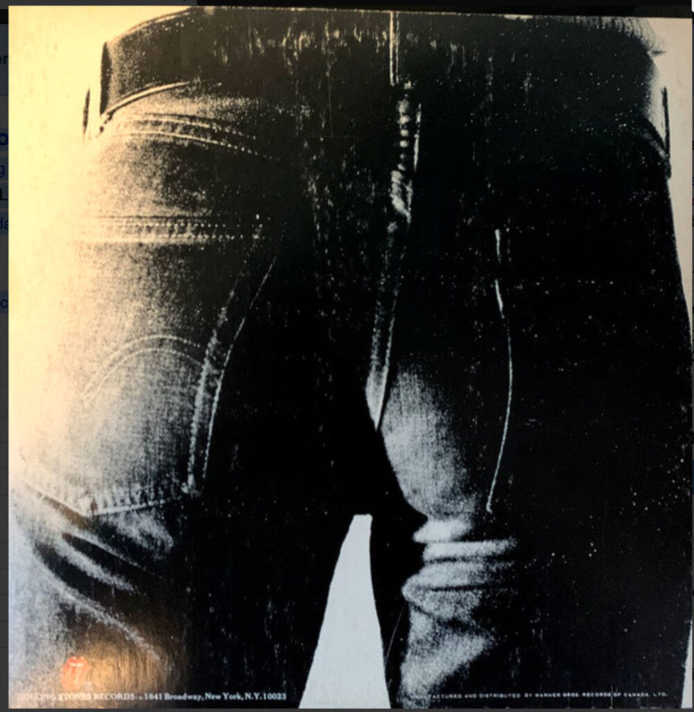 The Rolling Stones ‎– Sticky Fingers ZIPPER COVER - 1971