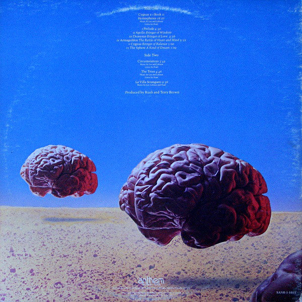 Rush ‎– Hemispheres - 1978  RED VINYL