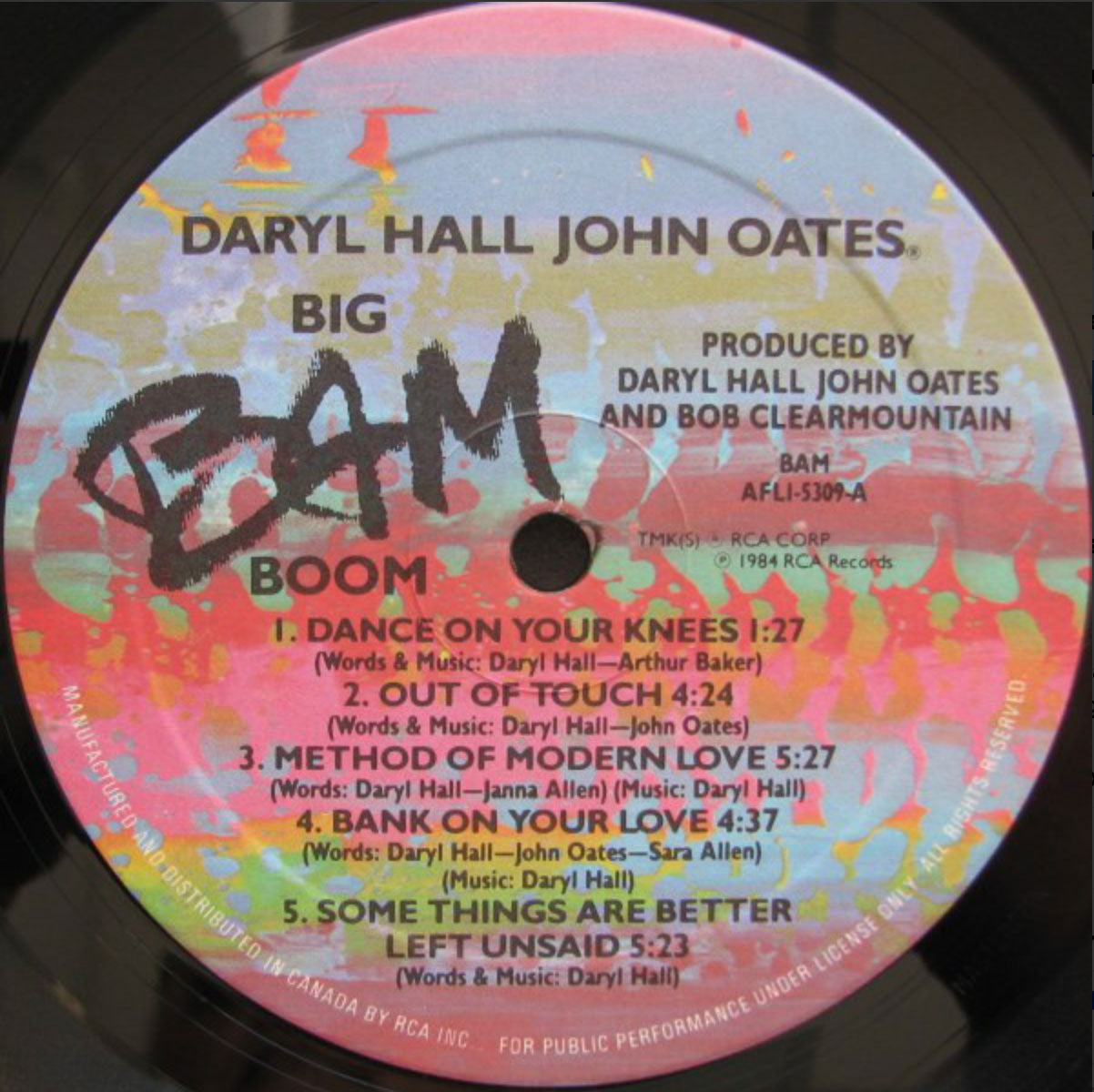 Daryl Hall and John Oates - Big Bam Boom - 1984