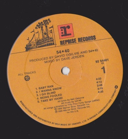 54-40 – 5440 - Original Pressing! VinylPursuit.com