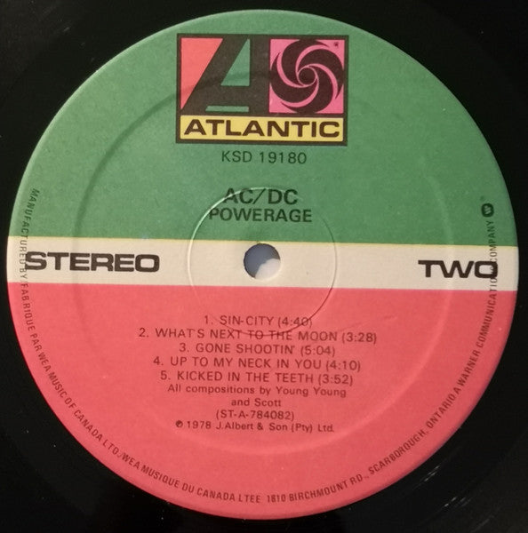 AC/DC – Powerage – Vinyl Pursuit Inc