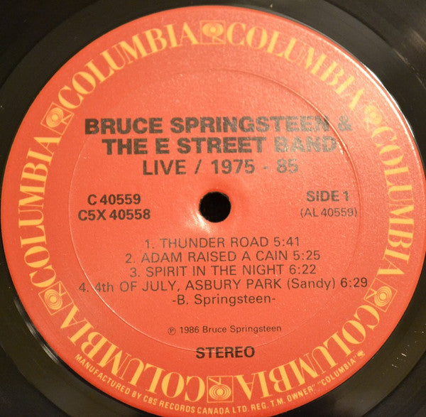 Bruce Springsteen & The E Street Band – 5-Lp Boxset Live / 1975-85