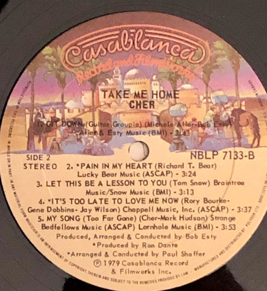 Cher – Take Me Home  - 1979