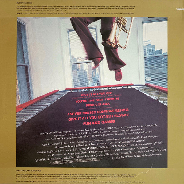 Chuck Mangione Fun And Games 1980 Audiophile Pressing Vinyl