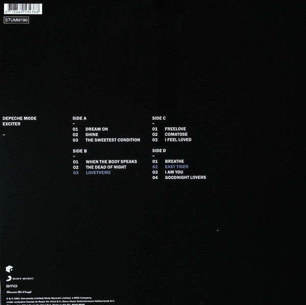 Depeche Mode Exciter Remastered! Vinyl Pursuit Inc