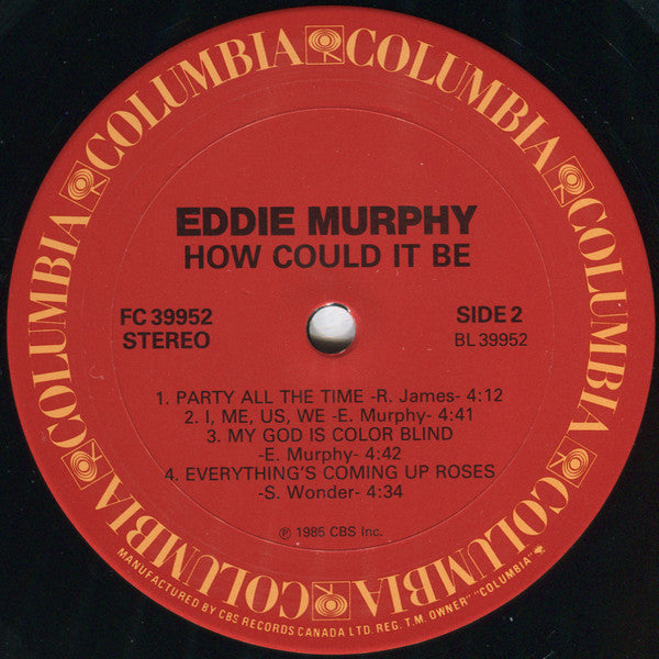 Eddie Murphy How Could It Be 1985 Pressing In Shrinkwrap Vinyl Eddie murphy how could it be 1985 pressing in shrinkwrap vinyl