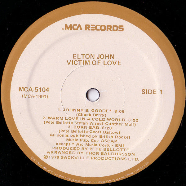 Elton John ‎– Victim Of Love - 1979 US Pressing SEALED!