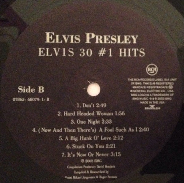 Elvis Presley – ELVIS 30 #1 Hits - US Original Pressing SEALED!