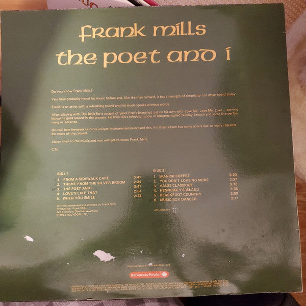 Frank Mills ‎– The Poet And I - 1974 in Shrinkwrap!