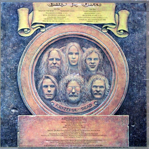 Grateful Dead – Blues For Allah - 1975 Pressing