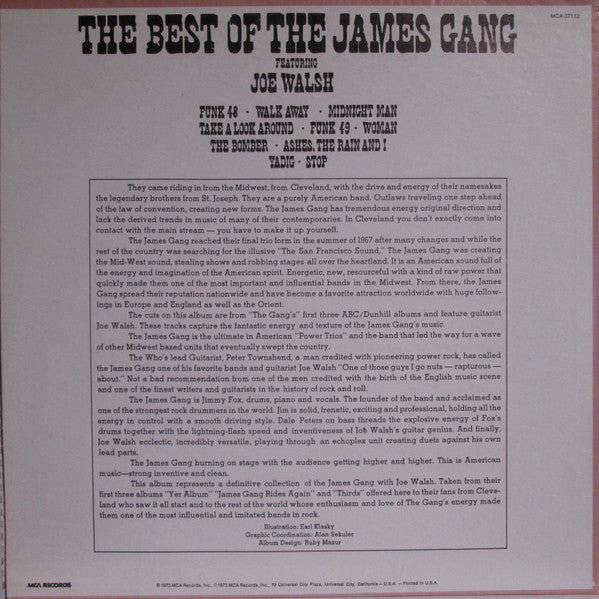 James Gang – The Best Of The James Gang Featuring Joe Walsh - US Pressing VinylPursuit.com