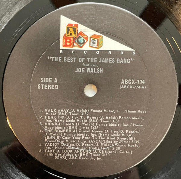 James Gang – The Best Of The James Gang Featuring Joe Walsh - US Pressing VinylPursuit.com