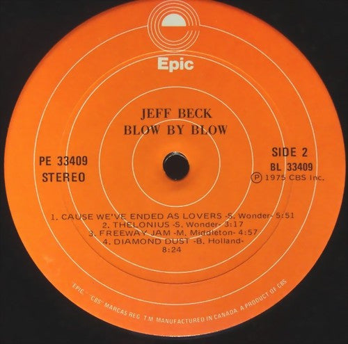 Jeff Beck ‎– Blow By Blow - 1975 Original