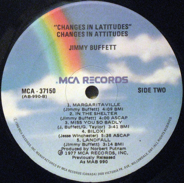 Jimmy Buffett Changes In Latitudes Changes In Attitudes 1980 Jimmy Buffett Changes In Latitudes Changes In Attitudes 1980