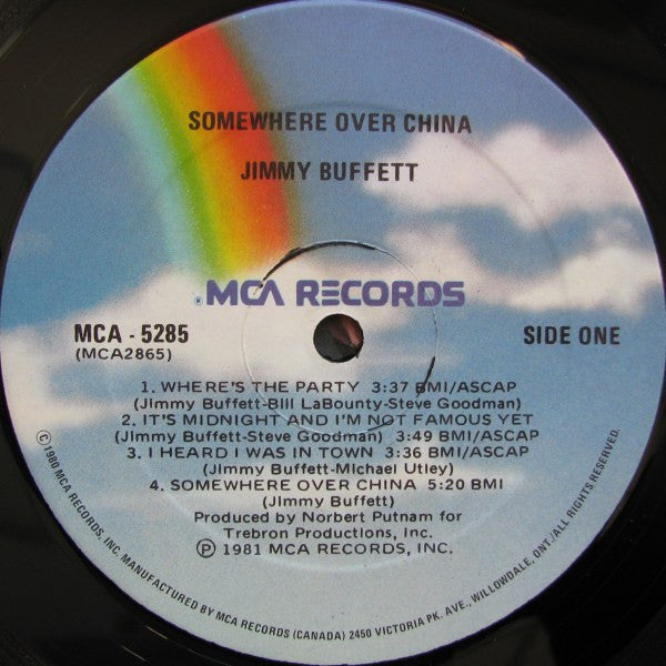 Jimmy Buffett – Somewhere Over China - 1981 Pressing in Shrinkwrap!